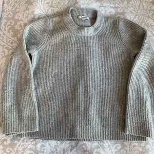 Madewell Bell Sleeved Grey Sweater size small
